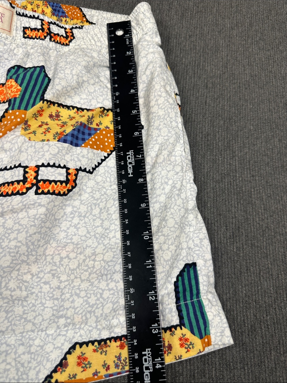 Anthropologie LyreBird Patchwork Duck Heart Pajama Set Shorts Shirt Cotton Small - Picture 11 of 16